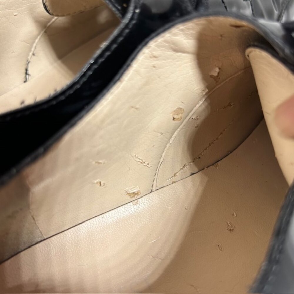NINE WEST BARBIERI Black Patent Oxfords - Picture 9 of 14
